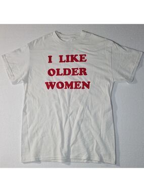 Danny Duncan White T-Shirt with Red Text Size Medium